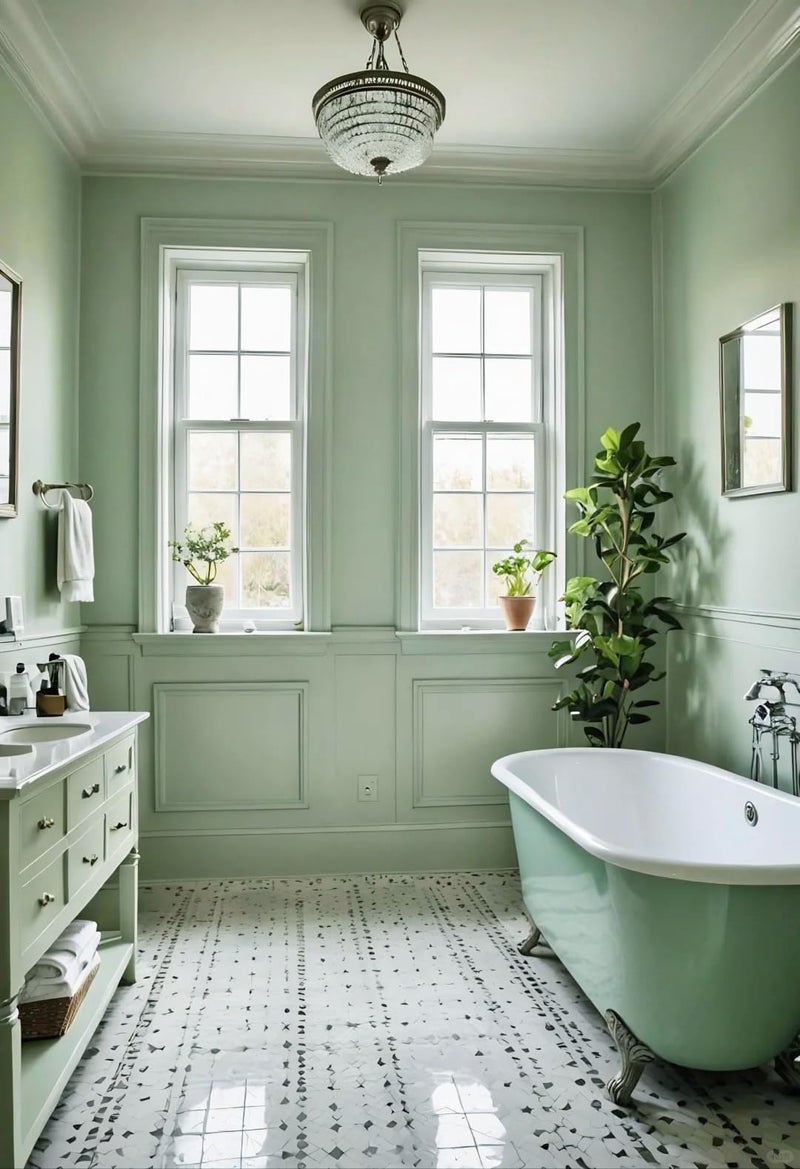 Dimoon 118''x17.7'' Green Peel and Stick Wallpaper Contact Paper Modern Self Adhesive Wall Paper Removable Renter Friendly Textured Solid Color Shelf Cabinet Vinyl Roll (118''x17.7'',Light Green) - Image 5